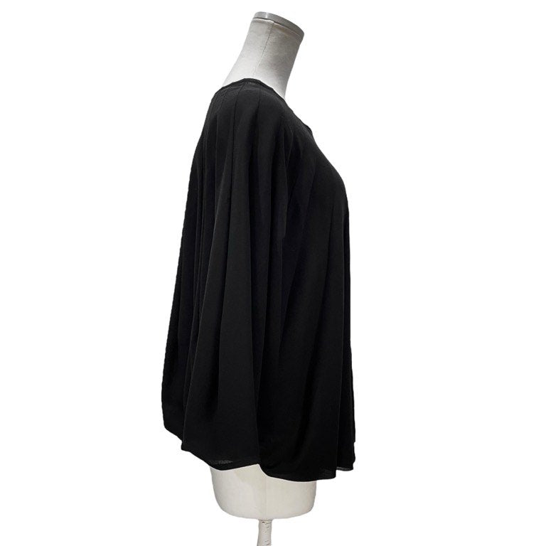 JUNYA WATANABE COMME des GARCONS 09AW ポリエステルジョーゼットドルマンスリーブドレープトップス ブラウス 変形 とろみ Archive ジュンヤワタナベ コムデギャルソン レディース