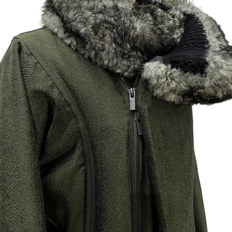 ISSEY MIYAKE 14AW フェイクファーカラーハイネックロングダウンコート Archive ジャケット ブルゾン アウター イッセイミヤケ レディース