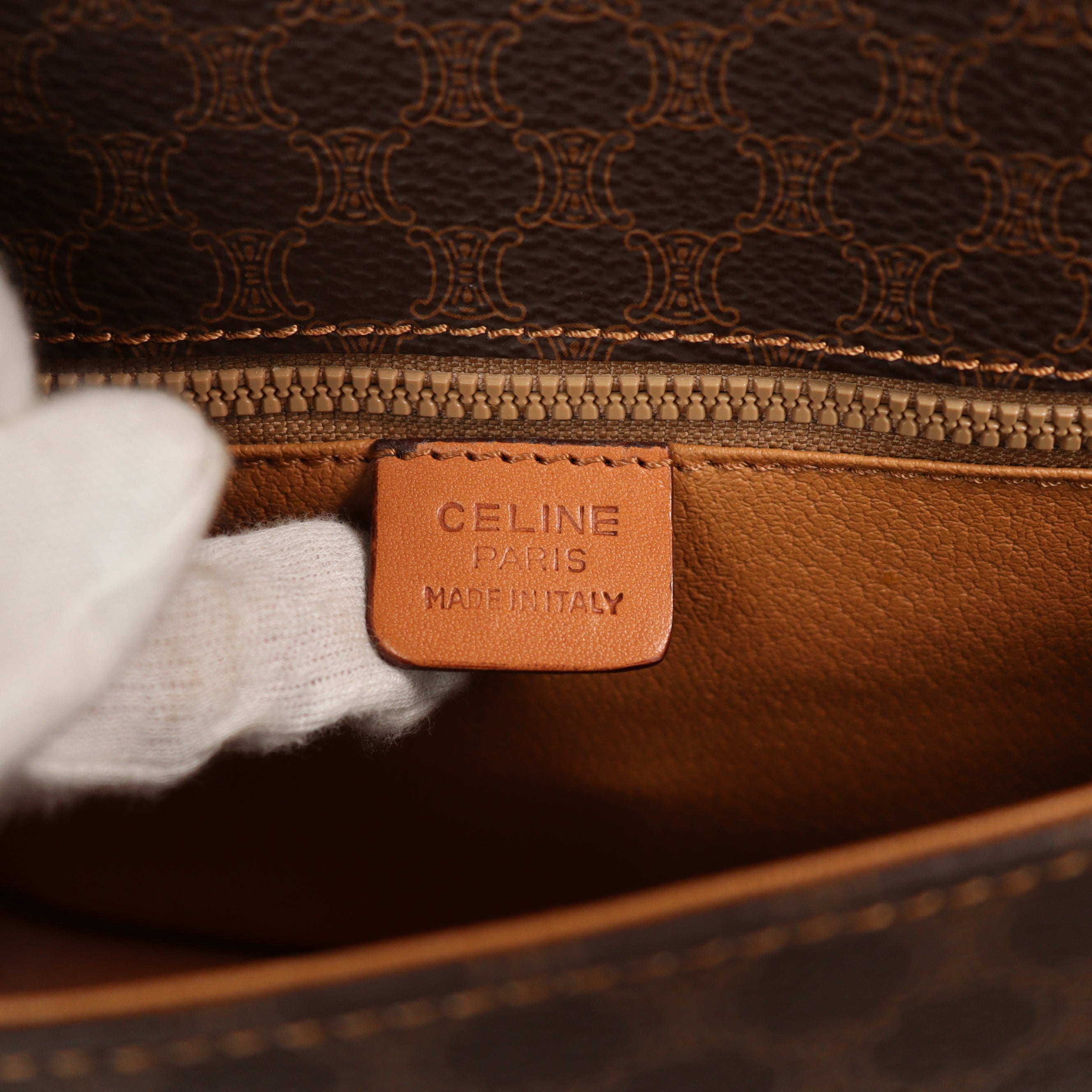 CELINE マカダム ショルダーバッグ