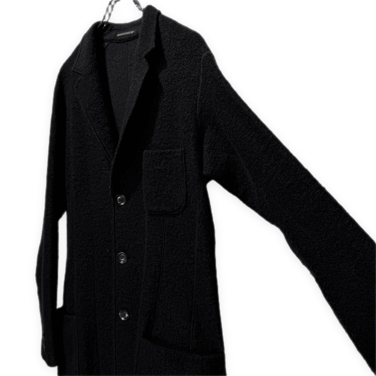 Yohji Yamamoto COSTUME D’HOMME 19AW ウールジャージーチェスターコート ロングコート テーラード ジャケット ブルゾン アウター 動体裁断 ヨウジヤマモト コスチュームドオム メンズ
