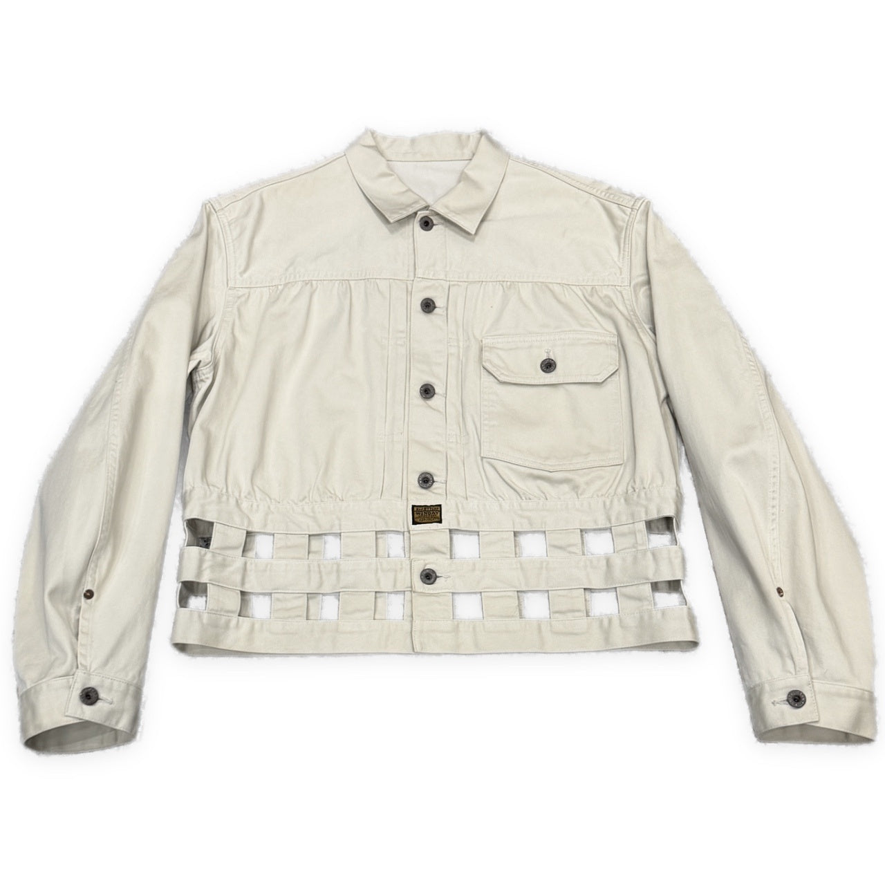KAPITAL VINTAGE SATIN WINDOWPANE 1st JACKET ヴィンテージサテンウインドウペンファーストジャケット トラッカー ブルゾン キャピタル メンズ