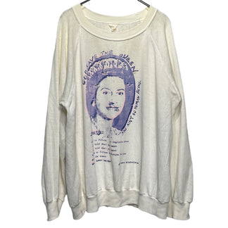 A STORE ROBOT God save the Queen プリントスウェットシャツ Archive 80s 90s トップス アストアロボット メンズ レディース ユニセックス
