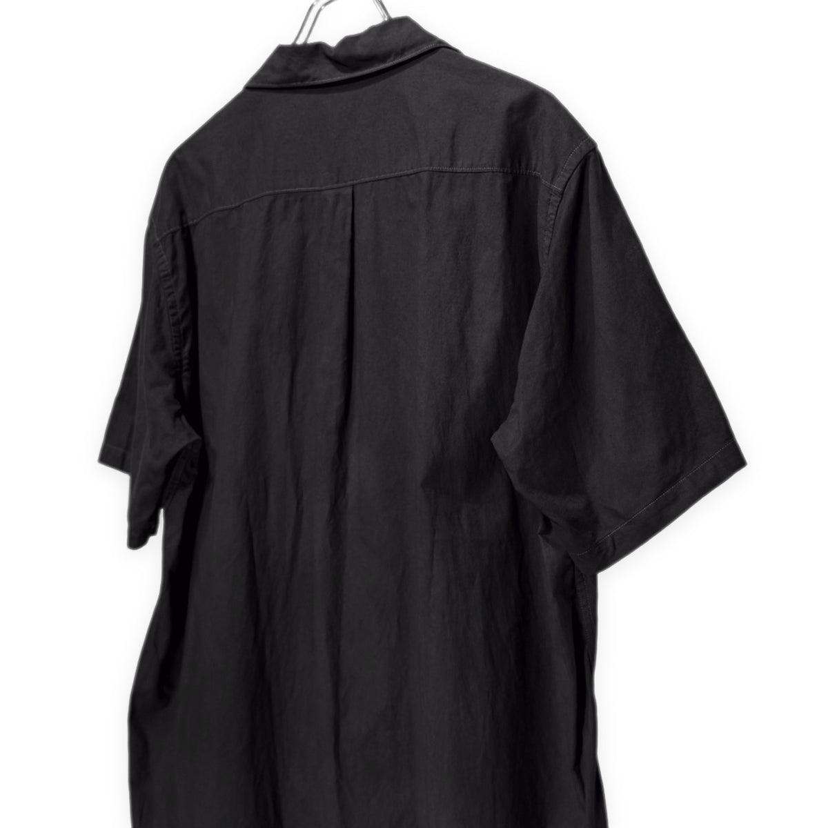 Y's for men 製品染めオープンカラーシャツ 半袖 開襟 ブラウス トップス Archive 90s Yohji Yamamoto Pour Homme ワイズフォーメン ヨウジヤマモトプールオム メンズ