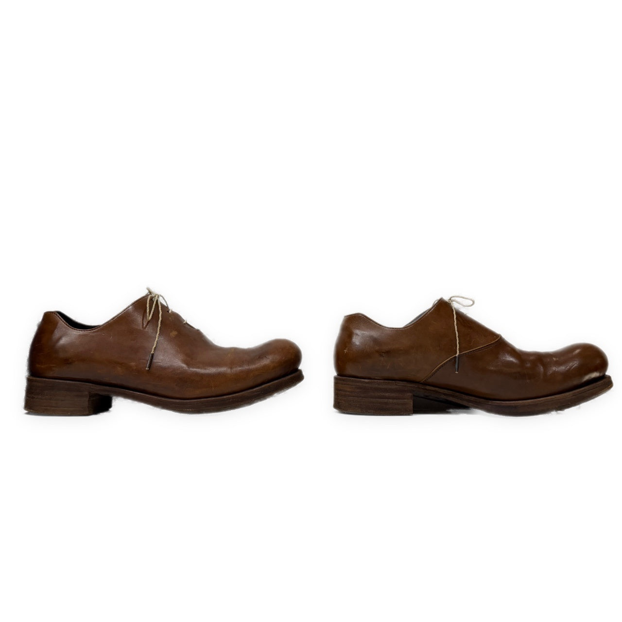 EMATYTE D20B DERBY SHOES NATURAL BROWN カーフレザーワンピースパターンダービーシューズ 短靴 一枚革 クツ 42 エマタイト メンズ