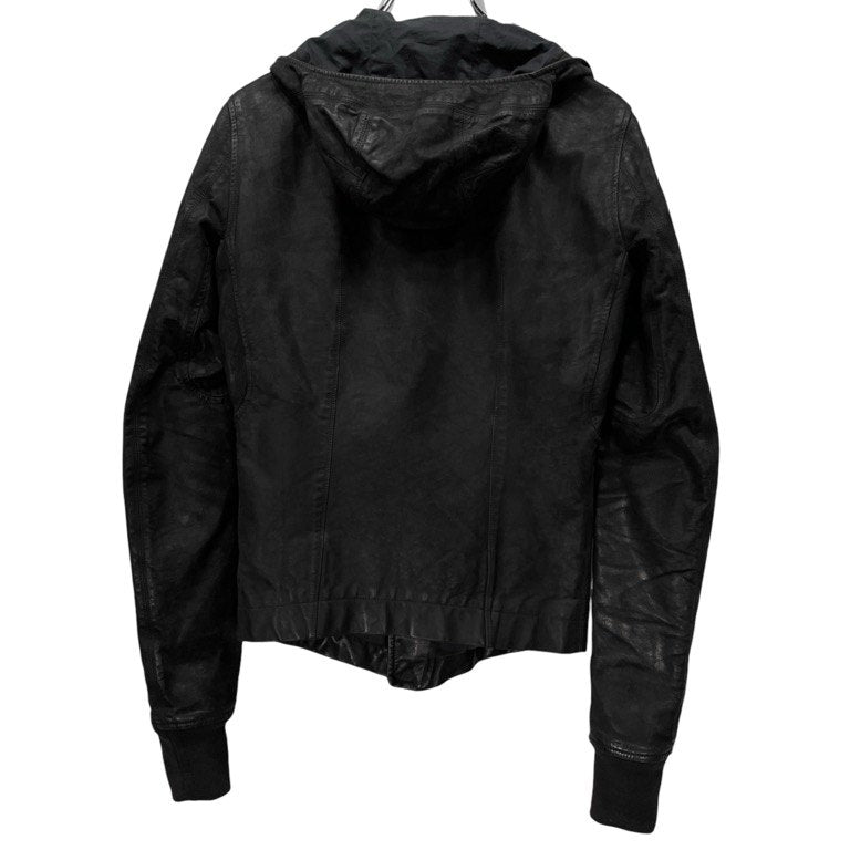 Rick Owens カーフレザーハイネックフーデッドブルゾン ジャケット パーカー コート アウター Archive リックオウエンス メンズ