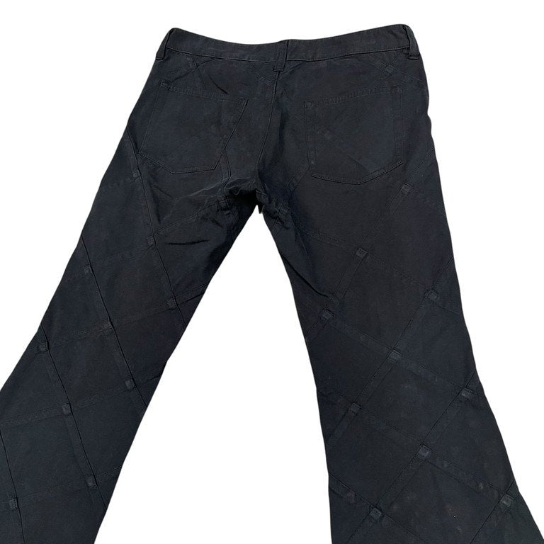 JUNYA WATANABE COMME des GARCONS 02SS バイアスチェックカットオフフレアパンツ 再構築 Archive ボトムス ジュンヤワタナベ コムデギャルソン レディース