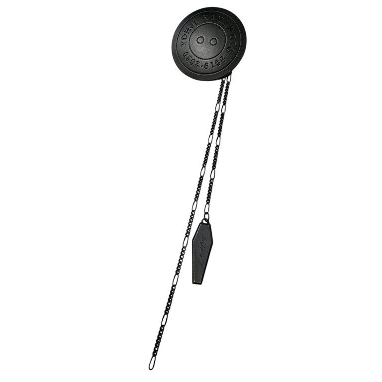 Yohji Yamamoto Pour Homme 19AW ロゴエングレービングチェーンブローチ バッジ アクセサリー 服飾小物 Archive ヨウジヤマモト メンズ レディース ユニセックス