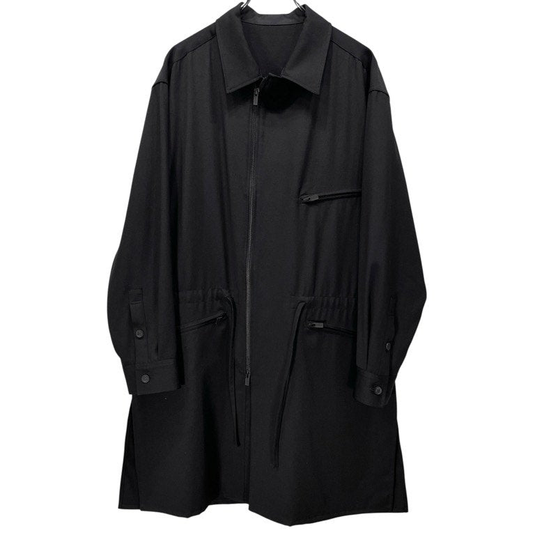Yohji Yamamoto Pour Homme 22AW WOOL GABARDINE FASTENER BLOUSON ウールギャバジンファスナーロングブルゾン ジャケット コート シャツ Archive ヨウジヤマモトプールオム メンズ