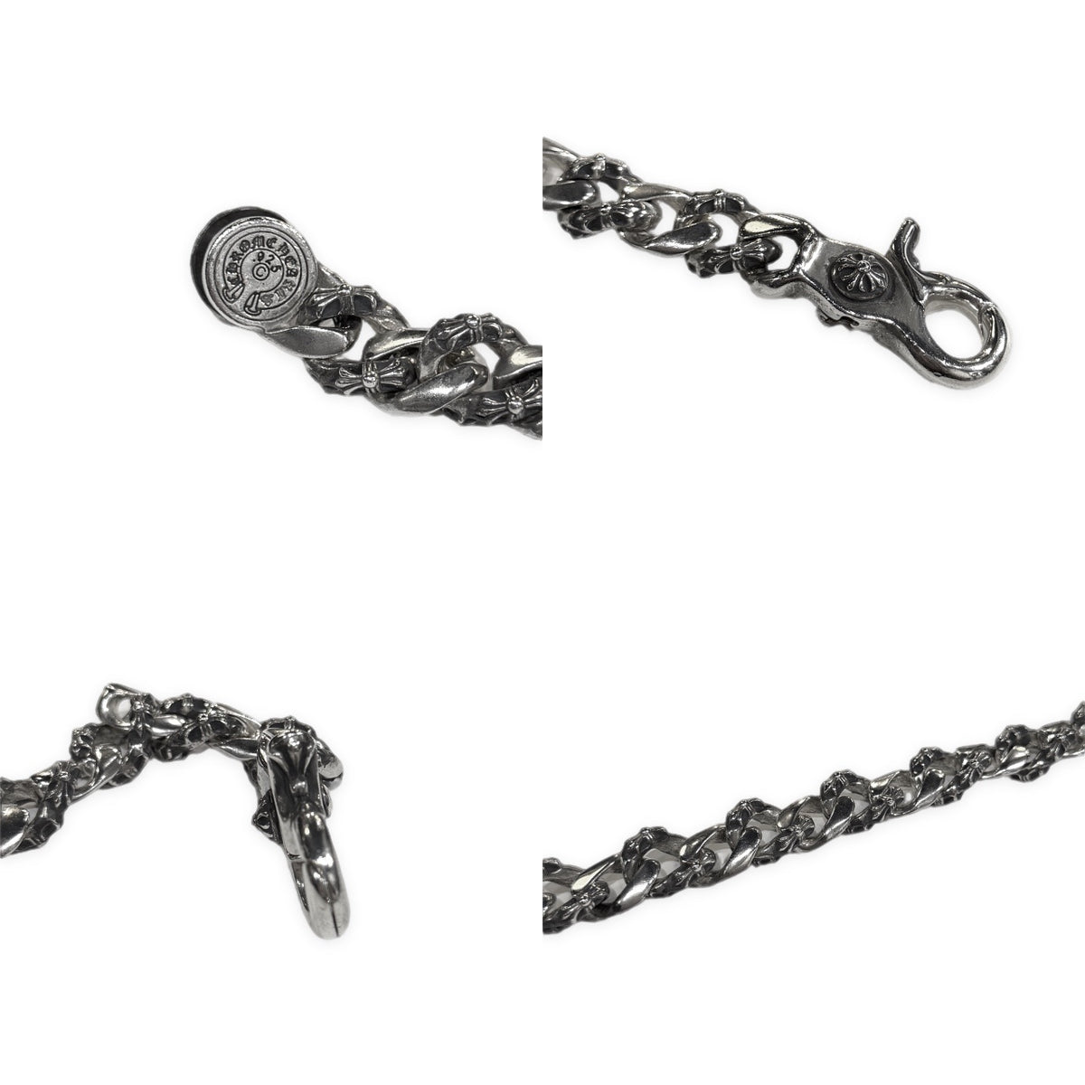 CHROME HEARTS CHROME HEARTS FNCY CHN LNK Crip Bracelet ファンシーチェーンリンククリップブレスレット 中期 90年代後期 1990s SILVER 925 SV バングル アクセサリー クロムハーツ シルバー メンズ