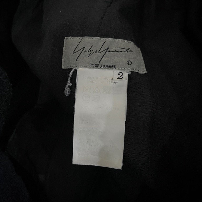 Yohji Yamamoto Pour Homme 19SS スウェットドローストリングサルエルイージーパンツ ウエストゴム 紐 ボトムス ヨウジヤマモトプールオム メンズ