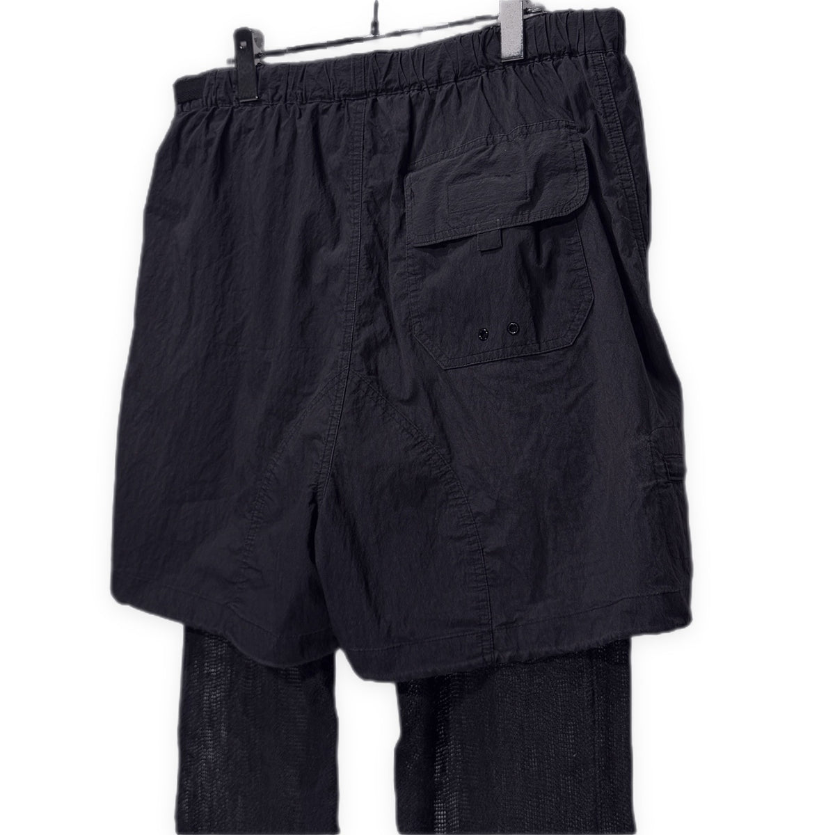 MIHARA YASUHIRO メッシュリネンレイヤードコットンナイロンハーフパンツ ショーツ ショート ボトムス ミハラヤスヒロ メンズ