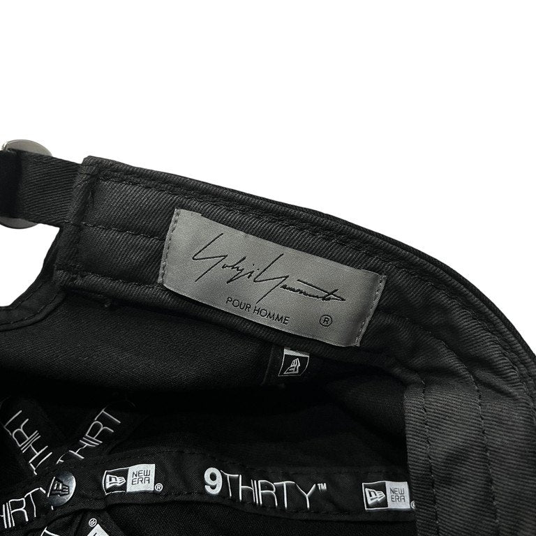 Yohji Yamamoto Pour Homme x NEW ERA COTTON BLACK 9THIRTY NO FUTURE LOGO - Black ロゴ刺繍キャップ 帽子 ヨウジヤマモトプールオム ニューエラ メンズ レディース ユニセックス