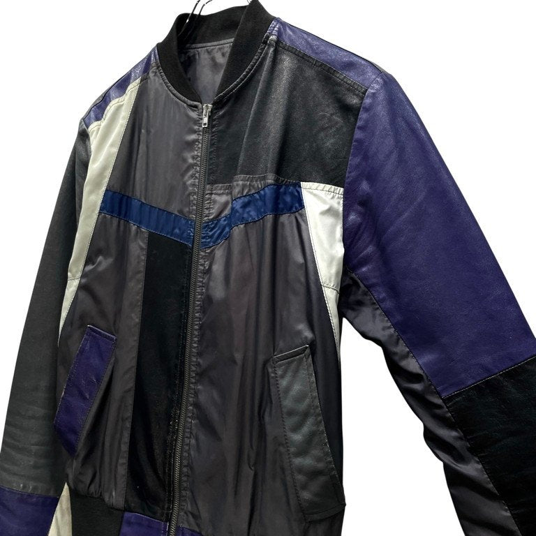 Maison Martin Margiela 10 07SS 再構築レザーパッチワークブルゾン ジャケット コート アウター Archive 00s 本人期 メゾンマルタンマルジェラ メンズ