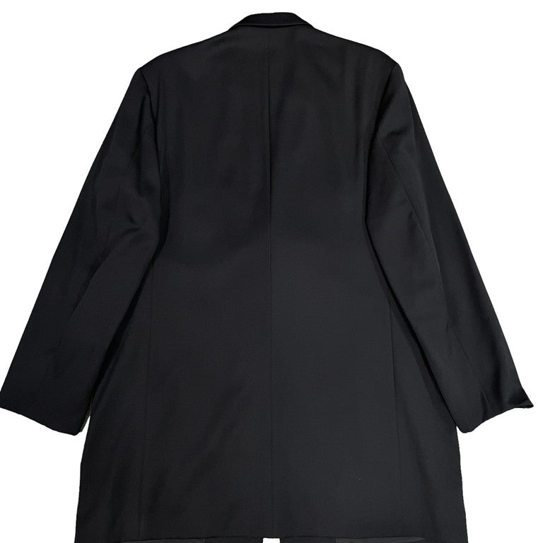 Yohji Yamamoto Pour Homme 99AW ウールギャバジンボタンレスロングテーラードジャケット LOOK4 ジプシー期 Archive 90s ヨウジヤマモトプールオム メンズ