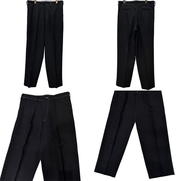 Y's for men ウールドスキングレーステッチセットアップスーツ 4Bテーラードジャケット コート パンツ スラックス トラウザーズ Archive 90s Yohji Yamamoto Pour Homme ヨウジヤマモトプールオム ワイズフォーメン メンズ