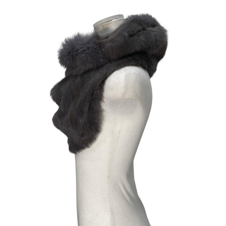 HELMUT LANG ラビットファーボリュームスヌード ネックウォーマー マフラー 服飾雑貨 ヘルムートラング レディース