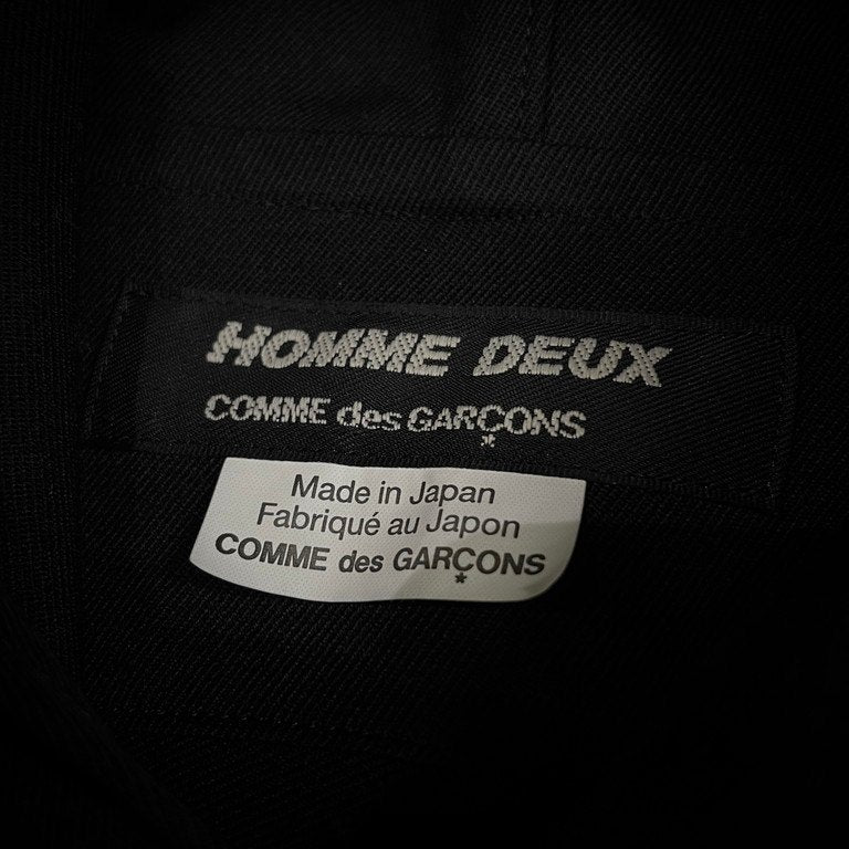 COMME des GARCONS HOMME DEUX 23SS ウールギャバジンオーバーサイズフーデッドドレープポンチョ コート マント