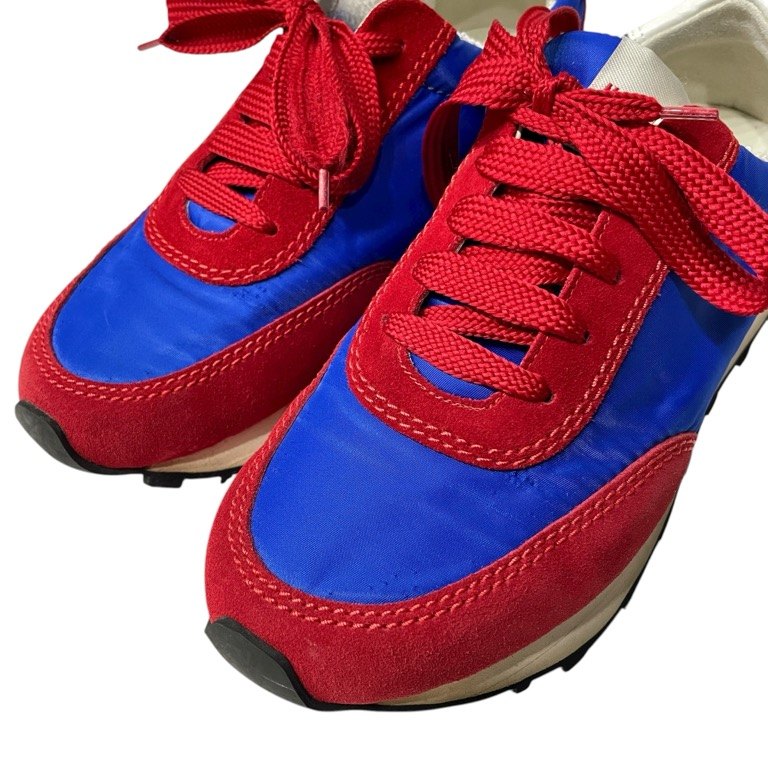 MARNI ナイロン切替スエードレザーボリュームソールローカットスニーカー シューズ 靴 クツ 厚底 マルニ メンズ