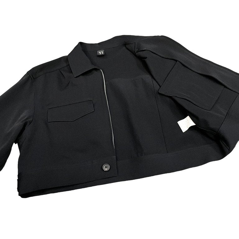 Y's ウールギャバジンダブルポケットショートトラッカージャケット ブルゾン コート Archive 90s 00s Yohji Yamamoto