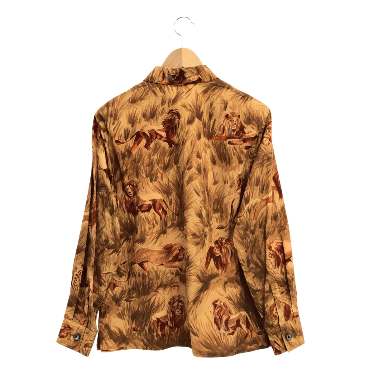 HERMES HERMES アニマルプリントシャツジャケット