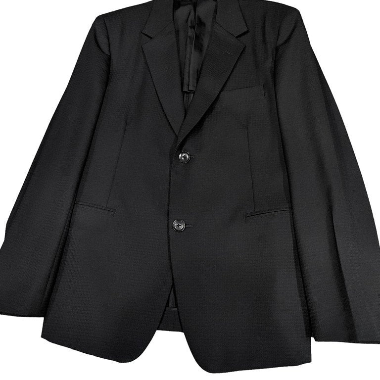 Yohji Yamamoto COSTUME D'HOMME 13SS シャドウハウンドトゥースセットアップスーツ ノッチドラペル2Bテーラードジャケット パンツ