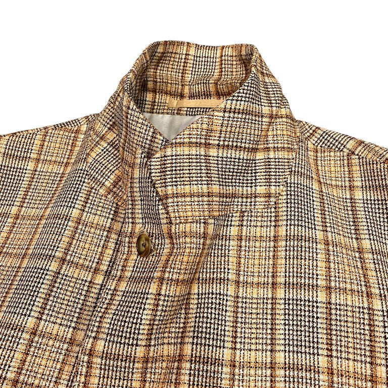 COMME des GARCONS HOMME PLUS 02SS カットアウトドッキングバックピークドラペルチェック3Bアンコンテーラードジャケット LOOK4 Archive