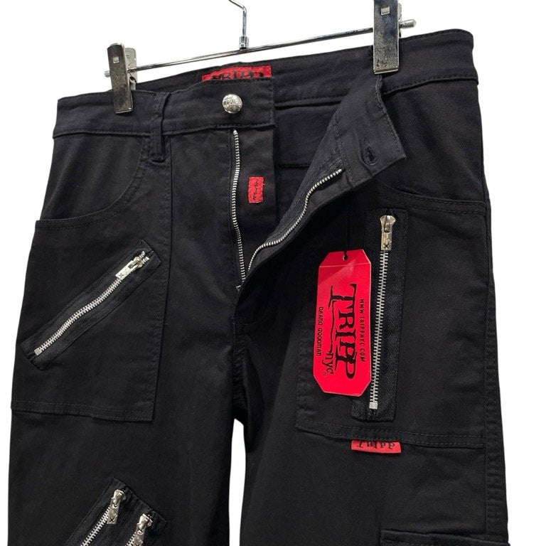 TRIPP NYC RAGE PANT ストレッチコットンマルチジップボンテージパンツ ボトムス スキニー スリム 未使用タグ付き トリップニューヨークシティ メンズ