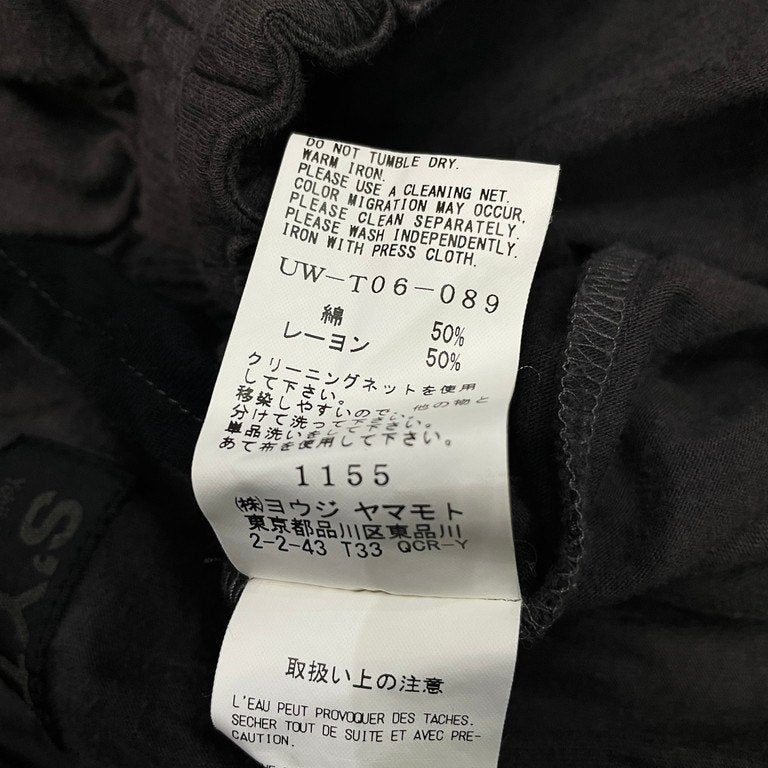 S'YTE Yohji Yamamoto 18SS コットンレーヨン天竺クロップド袴パンツ ハカマ ボトムス ドローストリング イージー ヨウジヤマモト サイト メンズ レディース ユニセックス