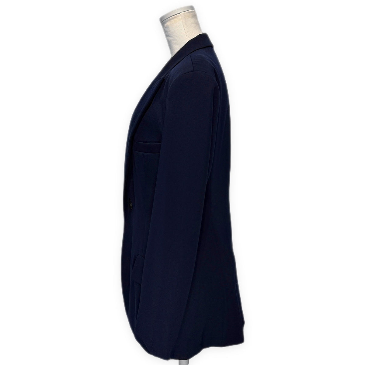 Y's 97AW ウールネイビーピークドラペル1Bテーラードジャケット アウター Archive 90s Yohji Yamamoto ヨウジヤマモト ワイズ レディース