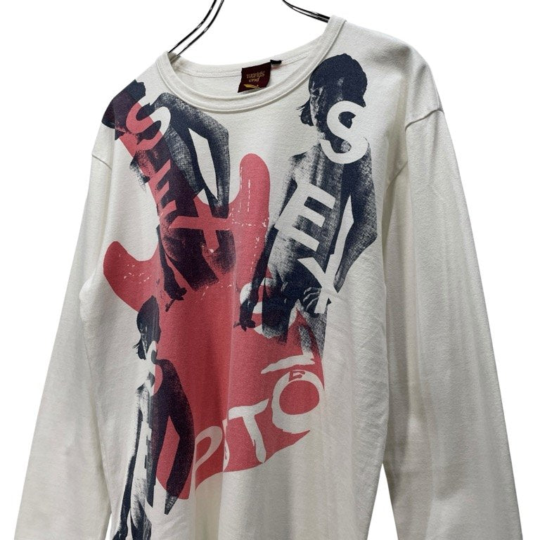 Vivienne Westwood Worlds End SEX PISTOLS ギター&ボーイプリントロングTシャツ Archive 90s レア 希少 カットソー 長袖 ヴィヴィアンウエストウッド ワールズエンド メンズ
