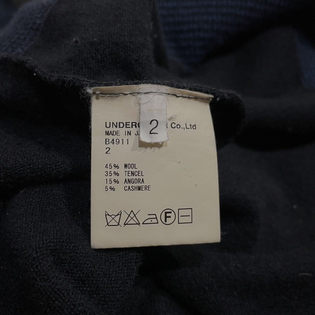 UNDERCOVER ウールアンゴラカシミヤリブニットセーター トップス Archive 00s アンダーカバー アンダーカバイズム メンズ