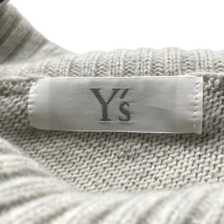 Y's スクエアシルエットサイドボタンアップハイネックニットセーター 変形 トップス ドルマン Yohji Yamamoto Femme ヨウジヤマモトファム ワイズ レディース