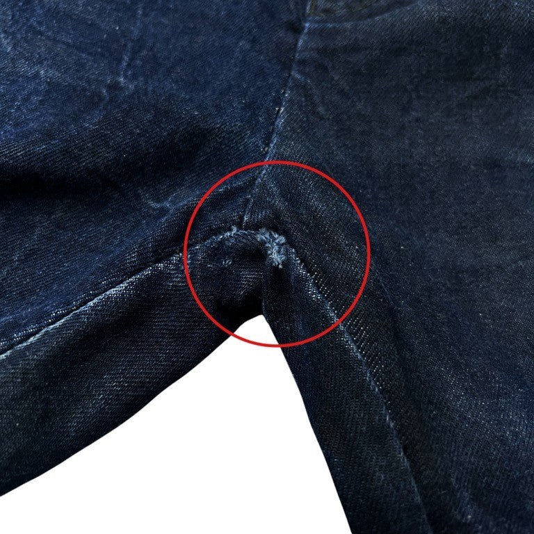 LAYER-0 DENIM 5P PANT インディゴデニムレザーボタン5ポケットパンツ ジーンズ ボトムス Alessio Zero レイヤーゼロ メンズ
