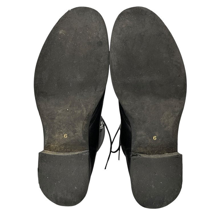 Yohji Yamamoto Femme 15AW フロントダブルジップレザーレースアップブーツ Archive LOOK36 ランウェイ着用モデル シューズ 靴 クツ ヨウジヤマモトファム レディース