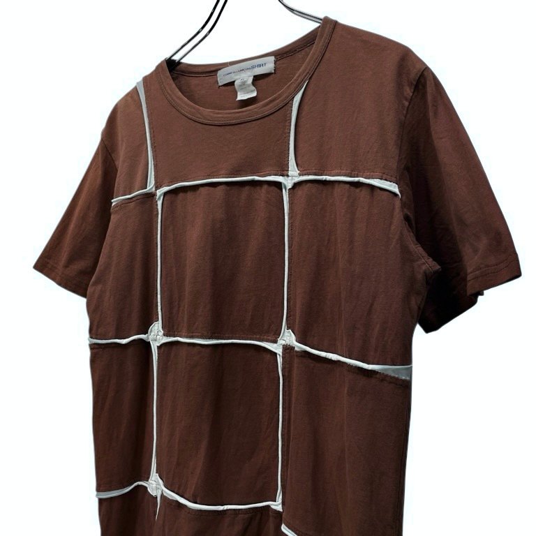 COMME des GARCONS SHIRT 切替パッチワーククルーネックTシャツ カットソー Tee T-shirt 半袖 トップス コムデギャルソン メンズ