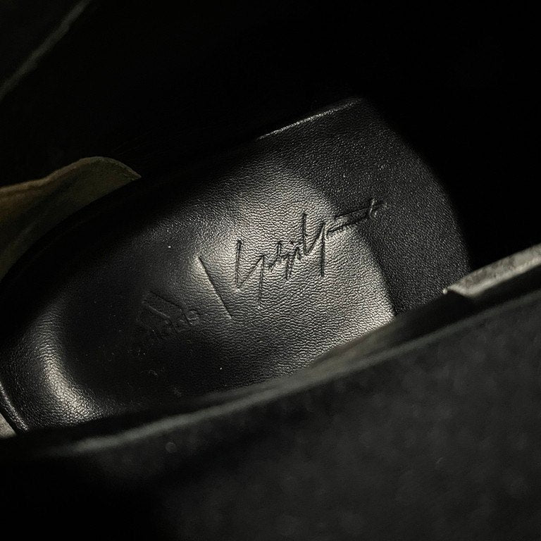 Yohji Yamamoto x adidas YY 80’s LOGO SUPERSTAR オールド丸文字ロゴ刺繍ソフトレザーフロントジップハイカットスニーカー シューズ 靴 クツ ブーツ 定価62,640円 ヨウジヤマモト アディダス メンズ