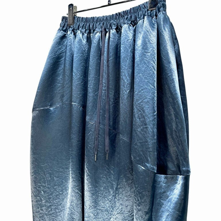 Vivienne Westwood RED LABEL 24SS アセテートサテンアシンメトリーイージーコクーンスカート パンツ ボトムス ドローストリング ヴィヴィアンウエストウッド レッドレーベル レディース