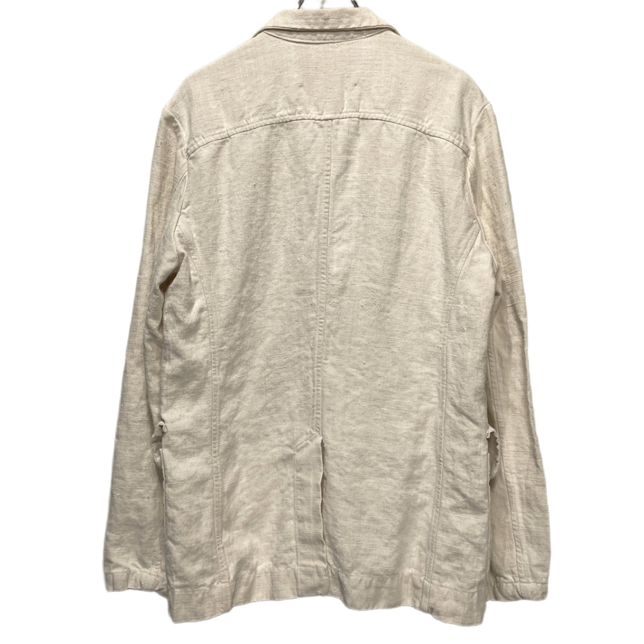 VINCENT JALBERT 6 BUTTONS JACKET (FULL VINTAGE LINEN) ヴィンテージフレンチリネン6ボタンワークジャケット テーラード ブルゾン コート アウター M ヴィンセントジャルベール メンズ