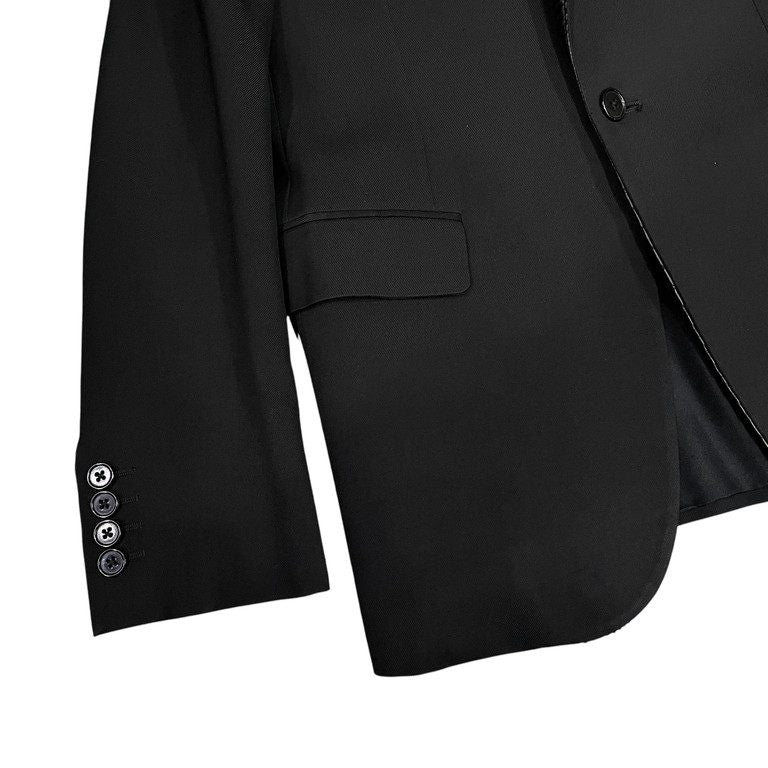 SAINT LAURENT PARIS 15SS パイソンレザーピークドラペル1Bテーラードジャケット Archive ブレザー コート アウター Hedi Slimane エディ期 エディスリマン SLP 379949 Y613H サンローランパリ メンズ