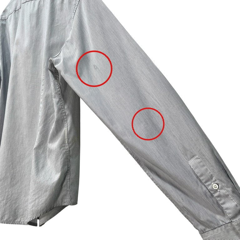 Maison Martin Margiela 10 ピンストライプチンストラップシャツ Archive ブラウス トップス メゾンマルタンマルジェラ メンズ