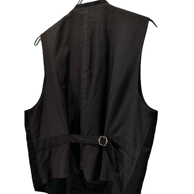 COMME des GARCONS 92SS レーヨンコットンギャバジン5Bシンチバックベスト ジレ ノースリーブ ジャケット Unfinished Archive 90s AD1991 CdG トップス アウター コムデギャルソン レディース