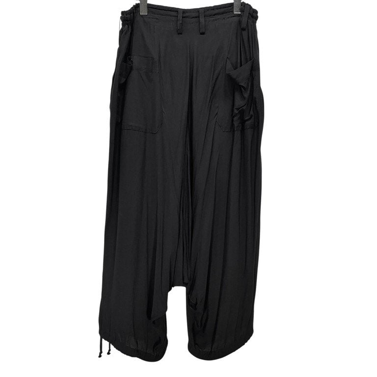 S'YTE Yohji Yamamoto レーヨンギャバジンサルエルバルーンパンツ ボトムス ドローストリング イージー サイト ヨウジヤマモト メンズ レディース ユニセックス