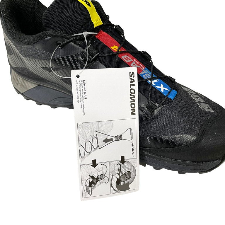 SALOMON XT-4 OG BLACK EBONY SILVER METALLIC X クイックレースローカットスニーカー シューズ 靴 クツ 471329 未使用タグ付き 27.5cm