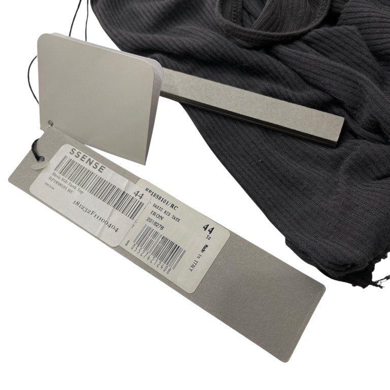 Rick Owens 18SS Basic Rib Tank Top カットオフベーシックリブタンクトップ ノースリーブ トップス カットソー Tシャツ リックオウエンス レディース