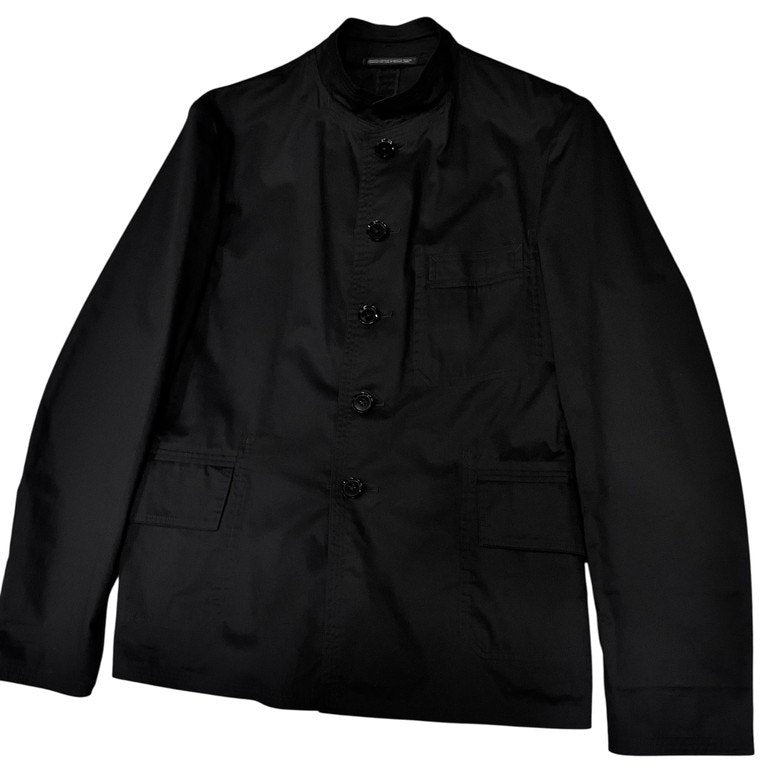 Yohji Yamamoto Pour Homme 01AW コットンギャバジンリバーシブル5Bマオカラージャケット ギャングスター期 Archive スタンドカラー テーラード ブルゾン コート アウター ヨウジヤマモトプールオム メンズ