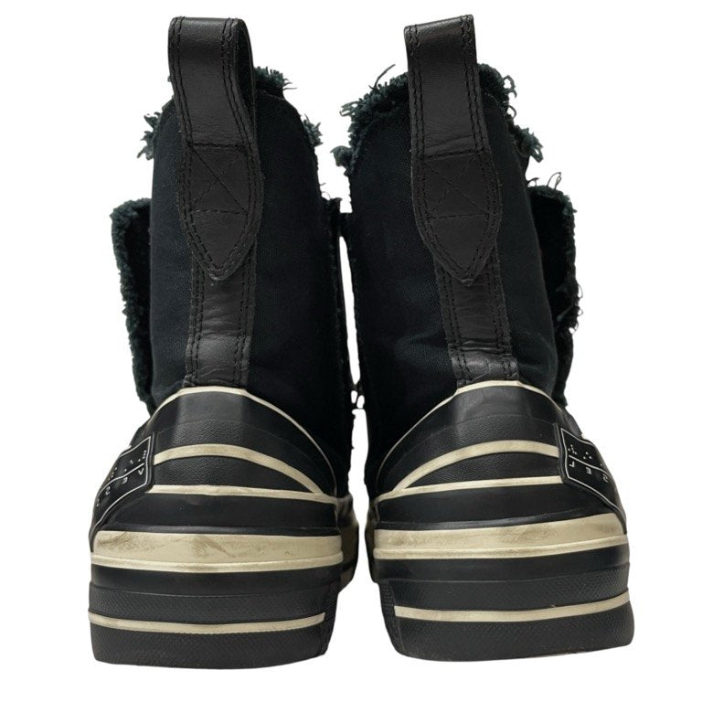Y's × VESSEL 21AW HIGH-CUT SNEAKERS コットンキャンバスカットオフボリュームソール2WAYハイカットスニーカー シューズ ブーツ 靴 クツ Yohji Yamamoto ヨウジヤマモト ワイズ レディース ヴェセル
