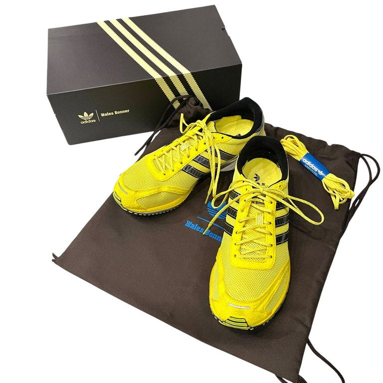 adidas x Wales Bonner 24SS Adios Neftenga ‘Yellow’ JH9740 アディオス ネフテンガ メッシュローカットスニーカー ランニングシューズ 靴 クツ 27.5cm 定価34,100円 ウェールズボナー アディダス メンズ