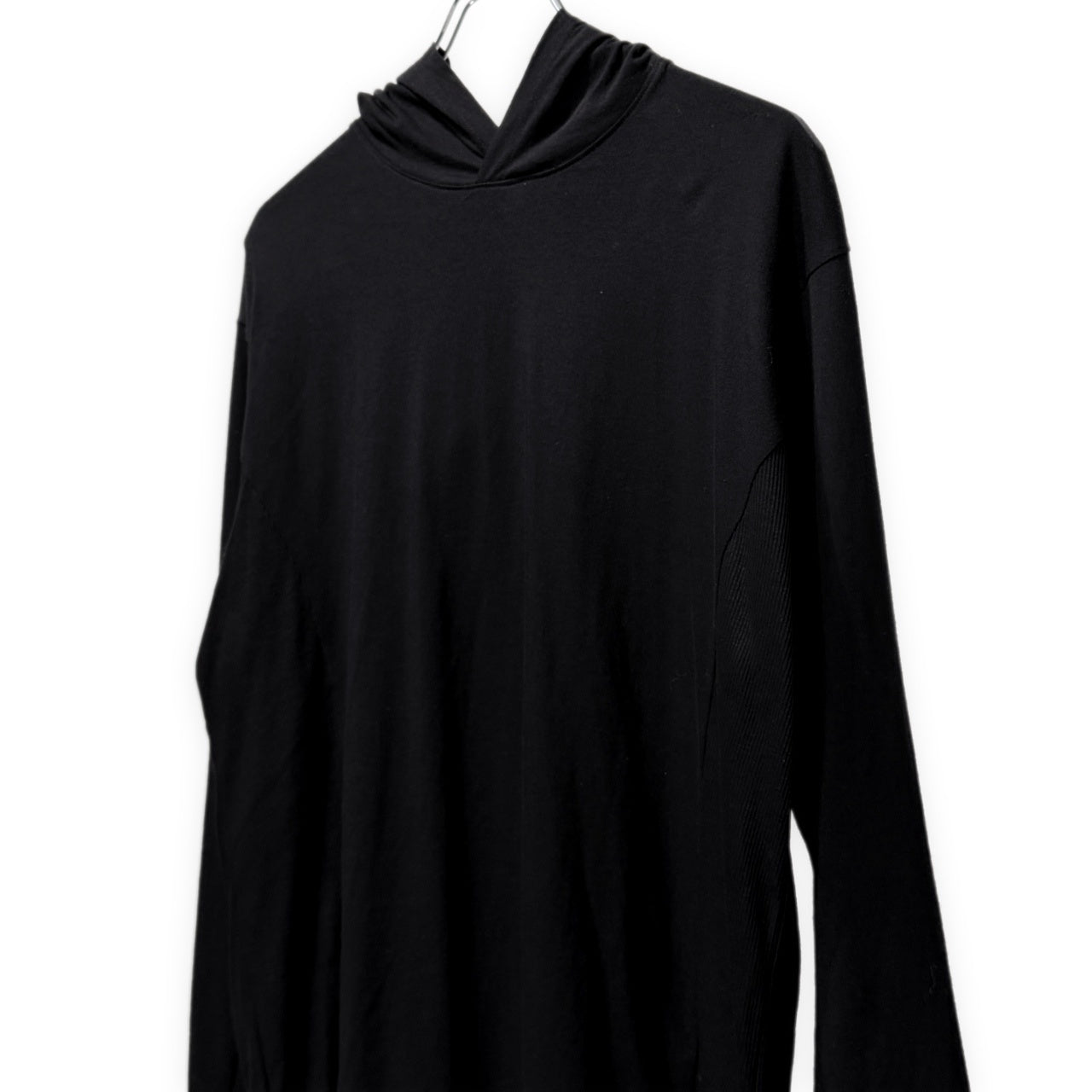 Y's for men 25AW 天竺脇下リブ切り替えプルオーバーフーディ パーカー トップス カットソー Tシャツ Yohji Yamamoto Pour Homme ヨウジヤマモトプールオム ワイズフォーメン メンズ