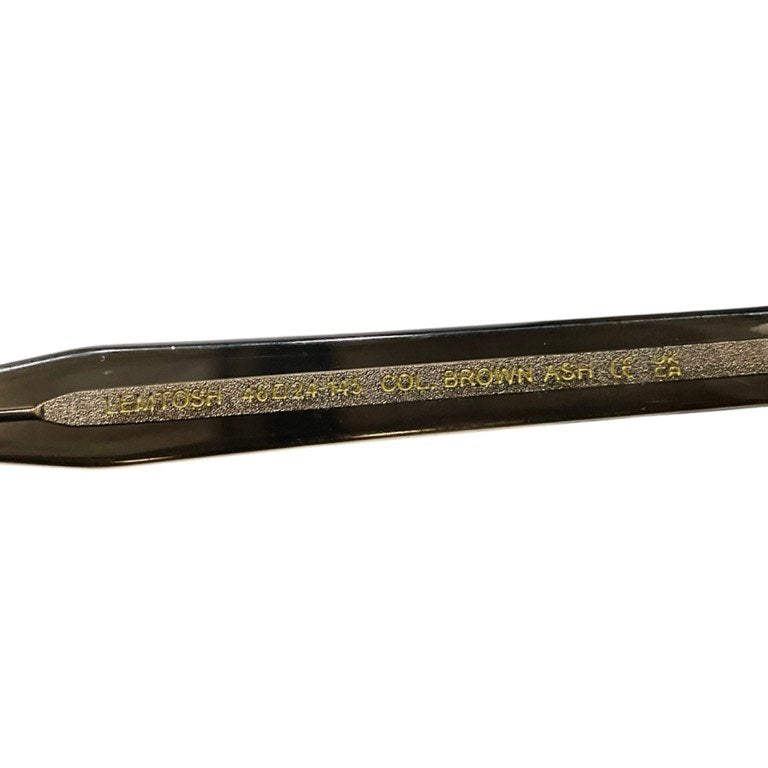 MOSCOT LEMTOSH BROWN ASH ダイヤモンドリベットアセテートフレームウェリントンサングラス セル 眼鏡 メガネ 定価49,500円 モスコット メンズ レディース ユニセックス