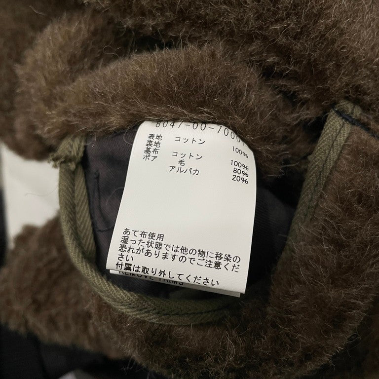 Nigel Cabourn 23AW N-1アルパカウールボアリバーシブルデッキベスト アウター デッキジャケット ミリタリー ナイジェルケーボン メンズ 80470070001